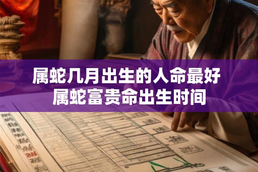属蛇几月出生的人命最好 属蛇富贵命出生时间