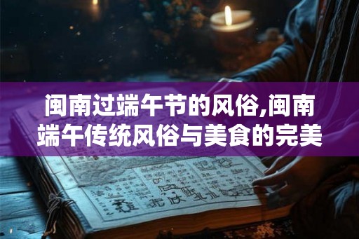 闽南过端午节的风俗,闽南端午传统风俗与美食的完美交融 闽南过端午节的风俗,闽南端午传统风俗与美食的完美交融