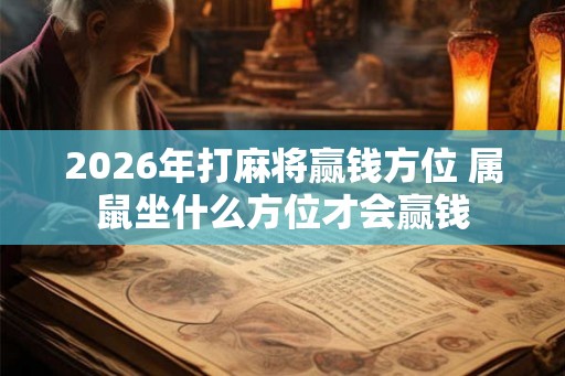 2026年打麻将赢钱方位 属鼠坐什么方位才会赢钱 2026年打麻将赢钱方位 属鼠坐什么方位才会赢钱