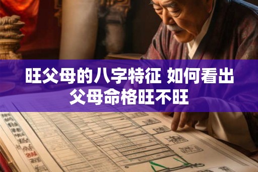 旺父母的八字特征 如何看出父母命格旺不旺