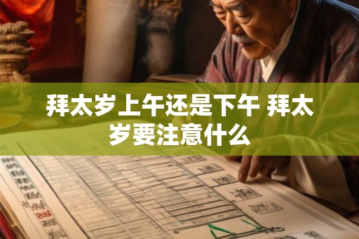 拜太岁上午还是下午 拜太岁要注意什么