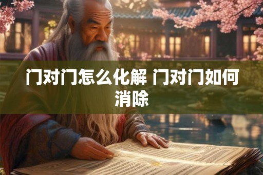 门对门怎么化解 门对门如何消除
