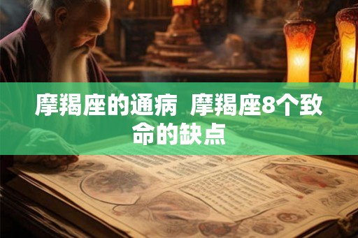摩羯座的通病  摩羯座8个致命的缺点
