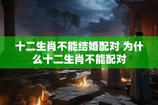 十二生肖不能结婚配对 为什么十二生肖不能配对