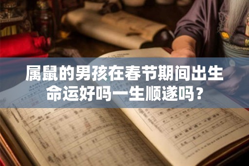 属鼠的男孩在春节期间出生命运好吗一生顺遂吗？