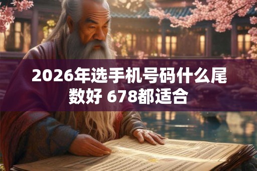 2026年选手机号码什么尾数好 678都适合