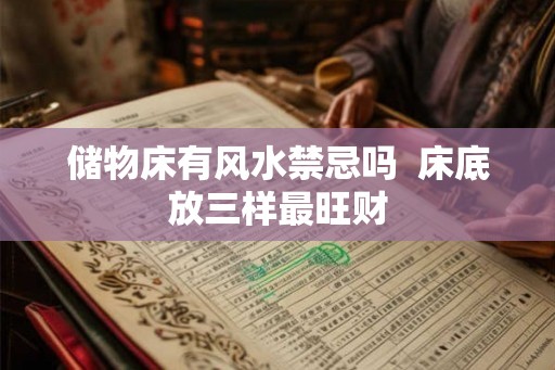 储物床有风水禁忌吗  床底放三样最旺财