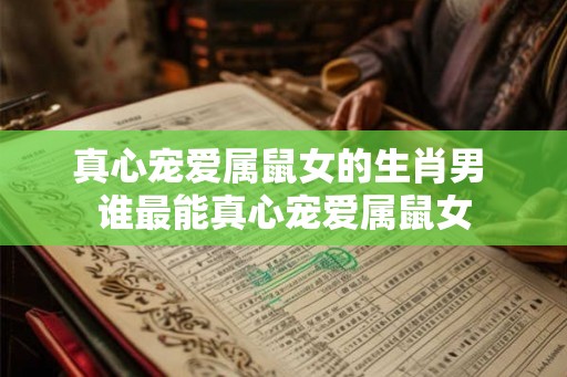 真心宠爱属鼠女的生肖男 谁最能真心宠爱属鼠女