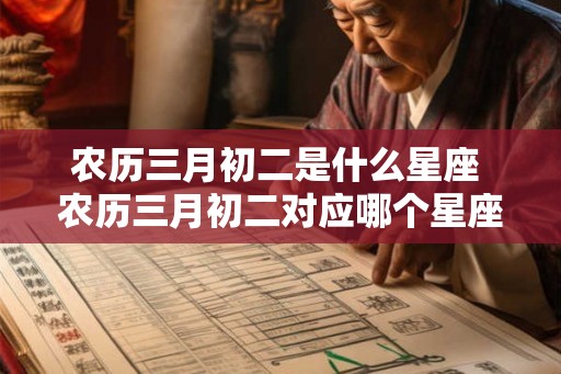 农历三月初二是什么星座 农历三月初二对应哪个星座