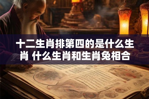 十二生肖排第四的是什么生肖 什么生肖和生肖兔相合
