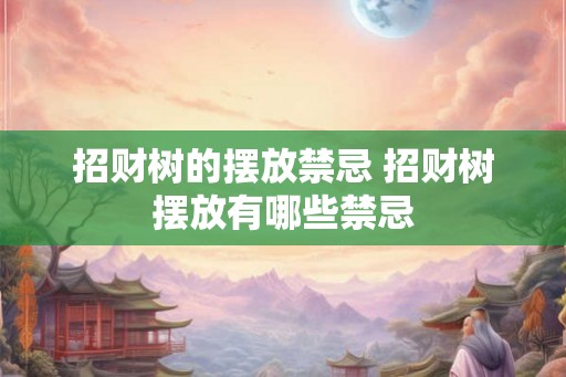 招财树的摆放禁忌 招财树摆放有哪些禁忌