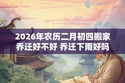 2026年农历二月初四搬家乔迁好不好 乔迁下雨好吗 2026年农历二月初四搬家乔迁好不好 乔迁下雨好吗
