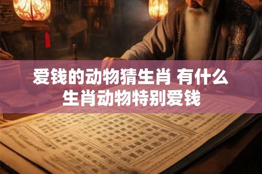 爱钱的动物猜生肖 有什么生肖动物特别爱钱