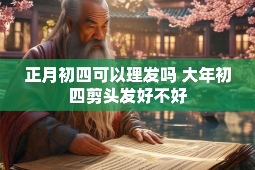 正月初四可以理发吗 大年初四剪头发好不好