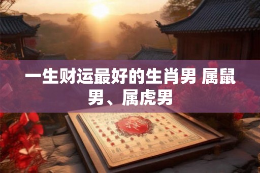 一生财运最好的生肖男 属鼠男、属虎男 一生财运最好的生肖男 属鼠男、属虎男