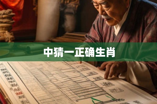 中猜一正确生肖