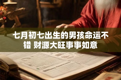 七月初七出生的男孩命运不错 财源大旺事事如意