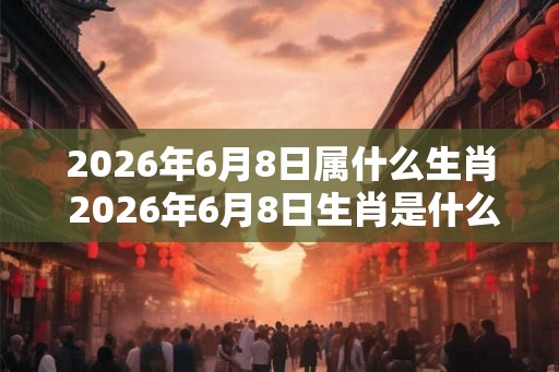 2026年6月8日属什么生肖 2026年6月8日生肖是什么