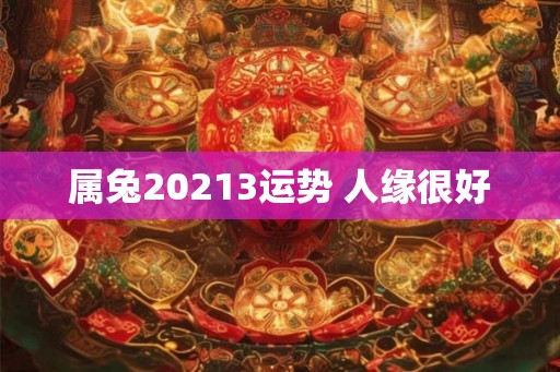 属兔20213运势 人缘很好