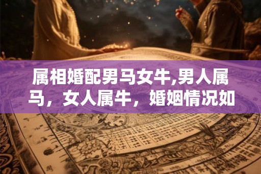 属相婚配男马女牛,男人属马，女人属牛，婚姻情况如何？