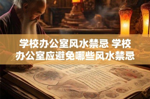 学校办公室风水禁忌 学校办公室应避免哪些风水禁忌