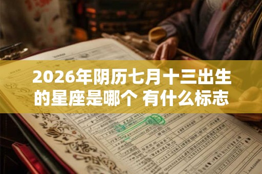 2026年阴历七月十三出生的星座是哪个 有什么标志