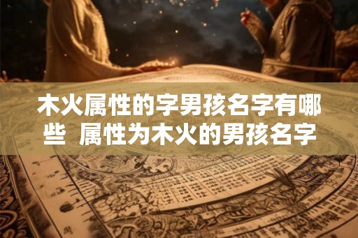 木火属性的字男孩名字有哪些  属性为木火的男孩名字