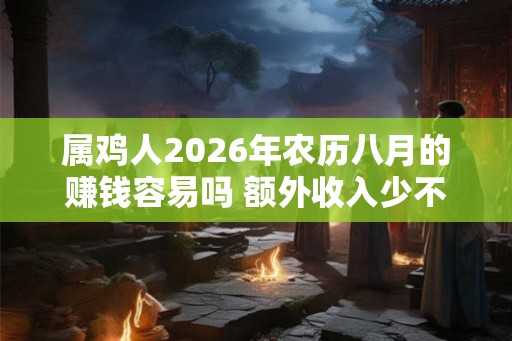 属鸡人2026年农历八月的赚钱容易吗 额外收入少不了 属鸡人2026年农历八月的赚钱容易吗 额外收入少不了