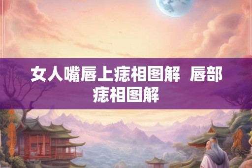 女人嘴唇上痣相图解  唇部痣相图解