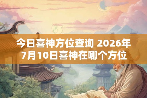 今日喜神方位查询 2026年7月10日喜神在哪个方位