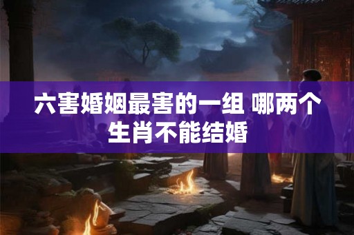 六害婚姻最害的一组 哪两个生肖不能结婚