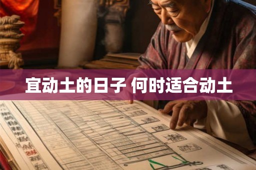 宜动土的日子 何时适合动土 宜动土的日子 何时适合动土