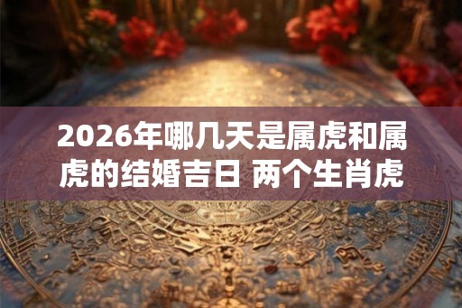 2026年哪几天是属虎和属虎的结婚吉日 两个生肖虎配对如何 2026年哪几天是属虎和属虎的结婚吉日 两个生肖虎配对如何