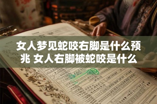 女人梦见蛇咬右脚是什么预兆 女人右脚被蛇咬是什么意思