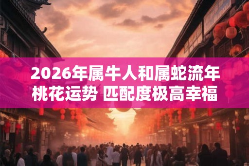 2026年属牛人和属蛇流年桃花运势 匹配度极高幸福一生