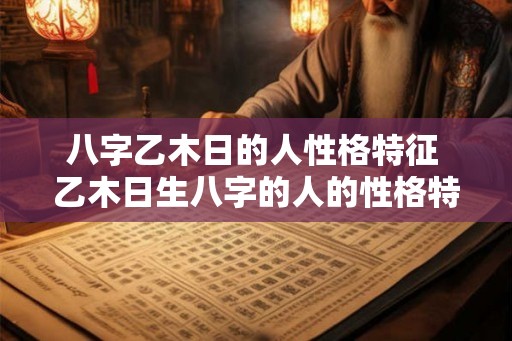 八字乙木日的人性格特征 乙木日生八字的人的性格特征是什么