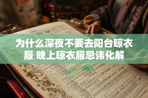 为什么深夜不要去阳台晾衣服 晚上晾衣服忌讳化解 为什么深夜不要去阳台晾衣服 晚上晾衣服忌讳化解
