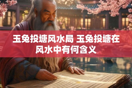 玉兔投塘风水局 玉兔投塘在风水中有何含义