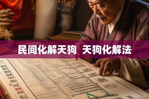 民间化解天狗  天狗化解法