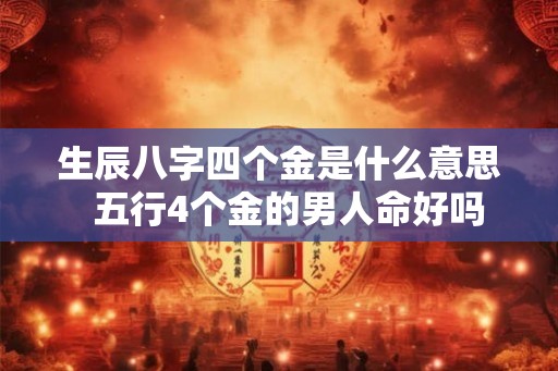 生辰八字四个金是什么意思  五行4个金的男人命好吗