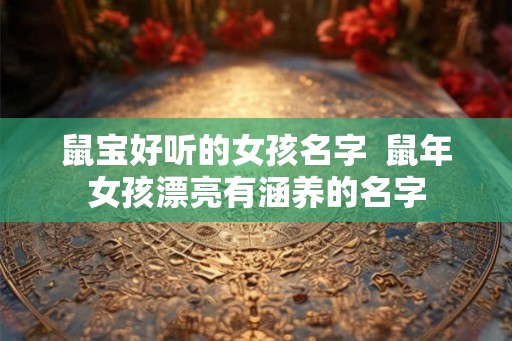 鼠宝好听的女孩名字  鼠年女孩漂亮有涵养的名字