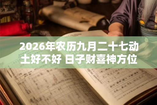 2026年农历九月二十七动土好不好 日子财喜神方位