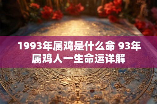 1993年属鸡是什么命 93年属鸡人一生命运详解 1993年属鸡是什么命 93年属鸡人一生命运详解