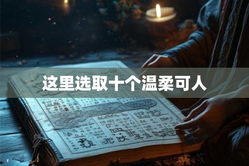 这里选取十个温柔可人