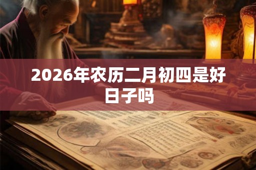2026年农历二月初四是好日子吗
