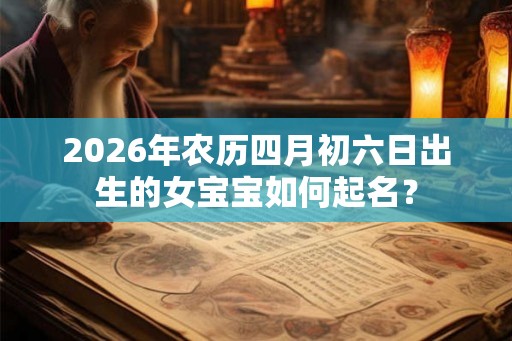 2026年农历四月初六日出生的女宝宝如何起名？