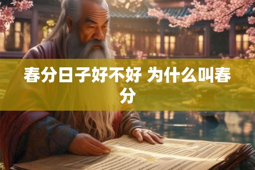 春分日子好不好 为什么叫春分