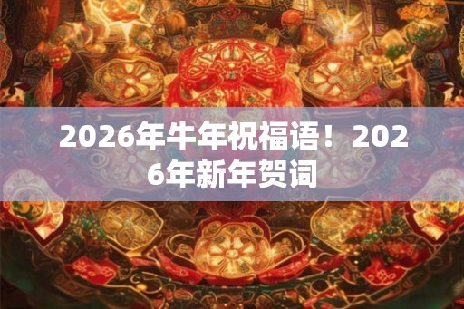 2026年牛年祝福语！2026年新年贺词
