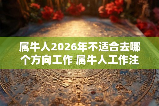 属牛人2026年不适合去哪个方向工作 属牛人工作注意事项