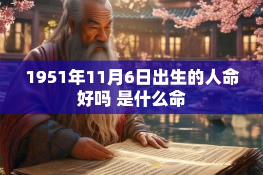 1951年11月6日出生的人命好吗 是什么命 1951年11月6日出生的人命好吗 是什么命